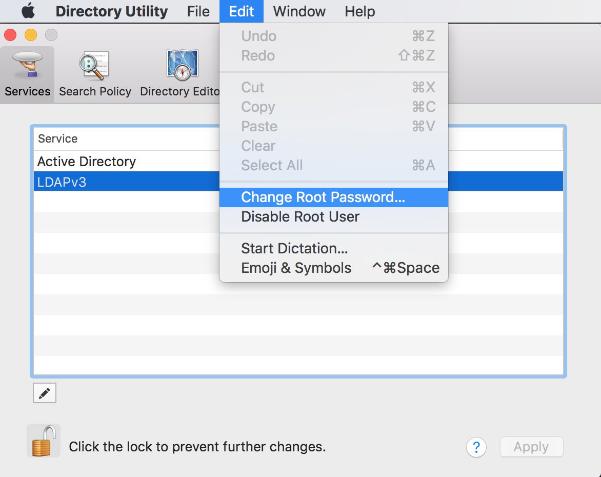 Locked click. Directory Utility. Locked click 3x. Enable or disable the root user. Enable or disable the root user Mac os.