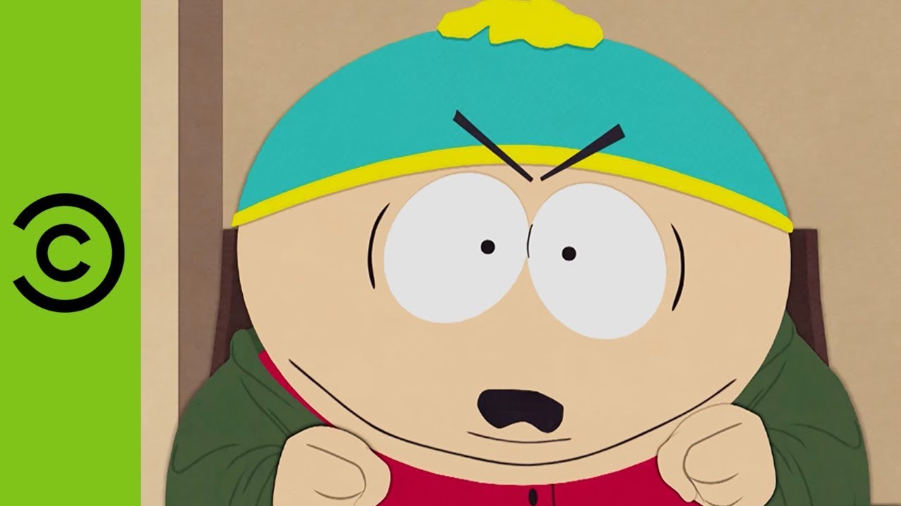 Cartman gets really, really mad after he finds out Heidi was seen holding h...